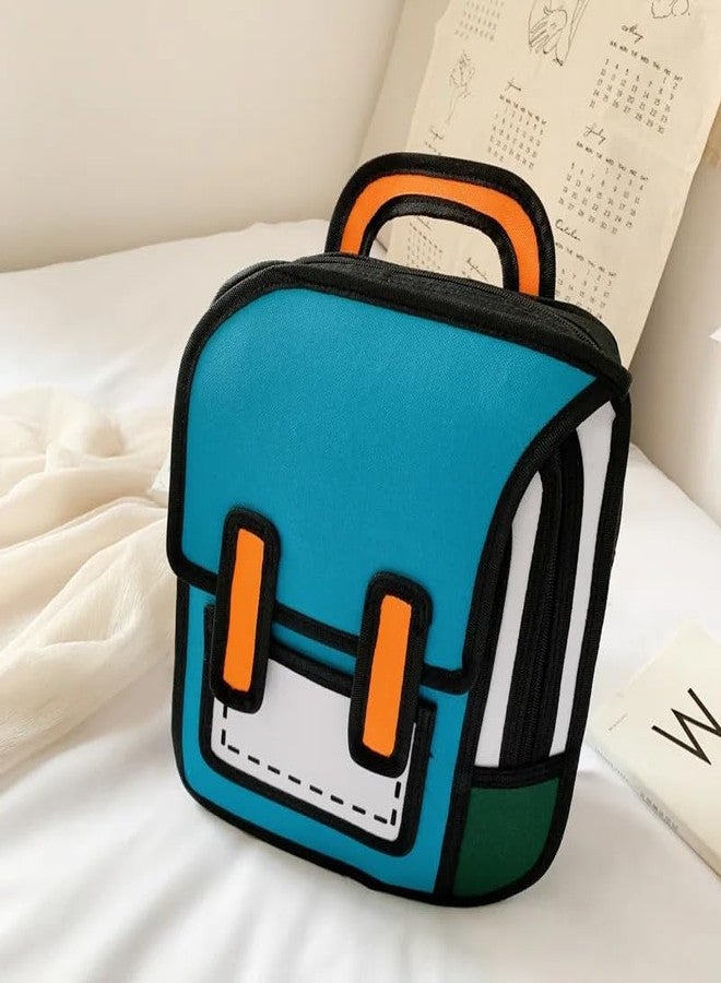 Koozy Up Koozy 2D Bags Animated Bag - Unique and Fun 2D Design Bag, Lightweight, Durable, and Spacious for Everyday Use, Stylish & Functional (Large) - Image 5